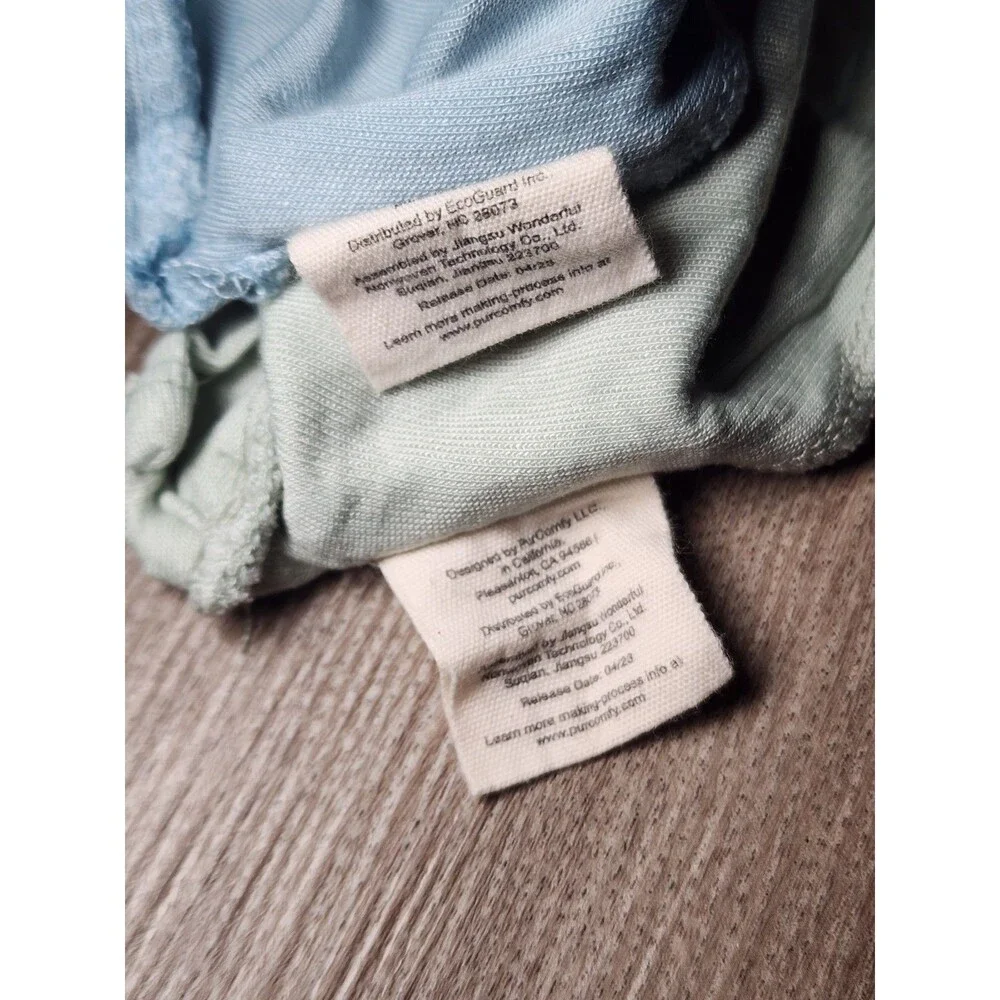 PurComfy LuxeDream Baby Sleep Sack Lot 2 Size 3-6 Months Sage Blue GUC